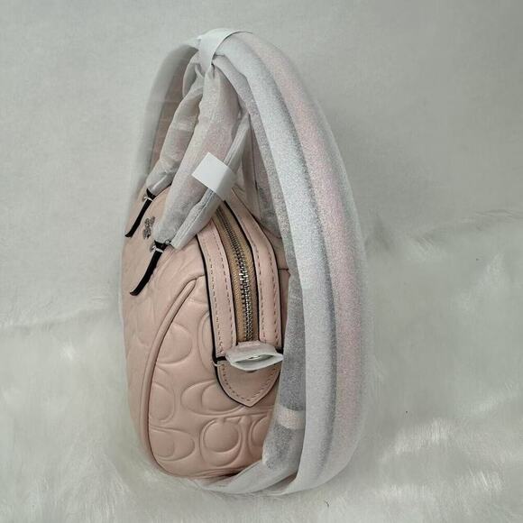 Coach Mini Rowan Crossbody Bag In Signature Leather In Blush NWT CY743 - Picture 3 of 12